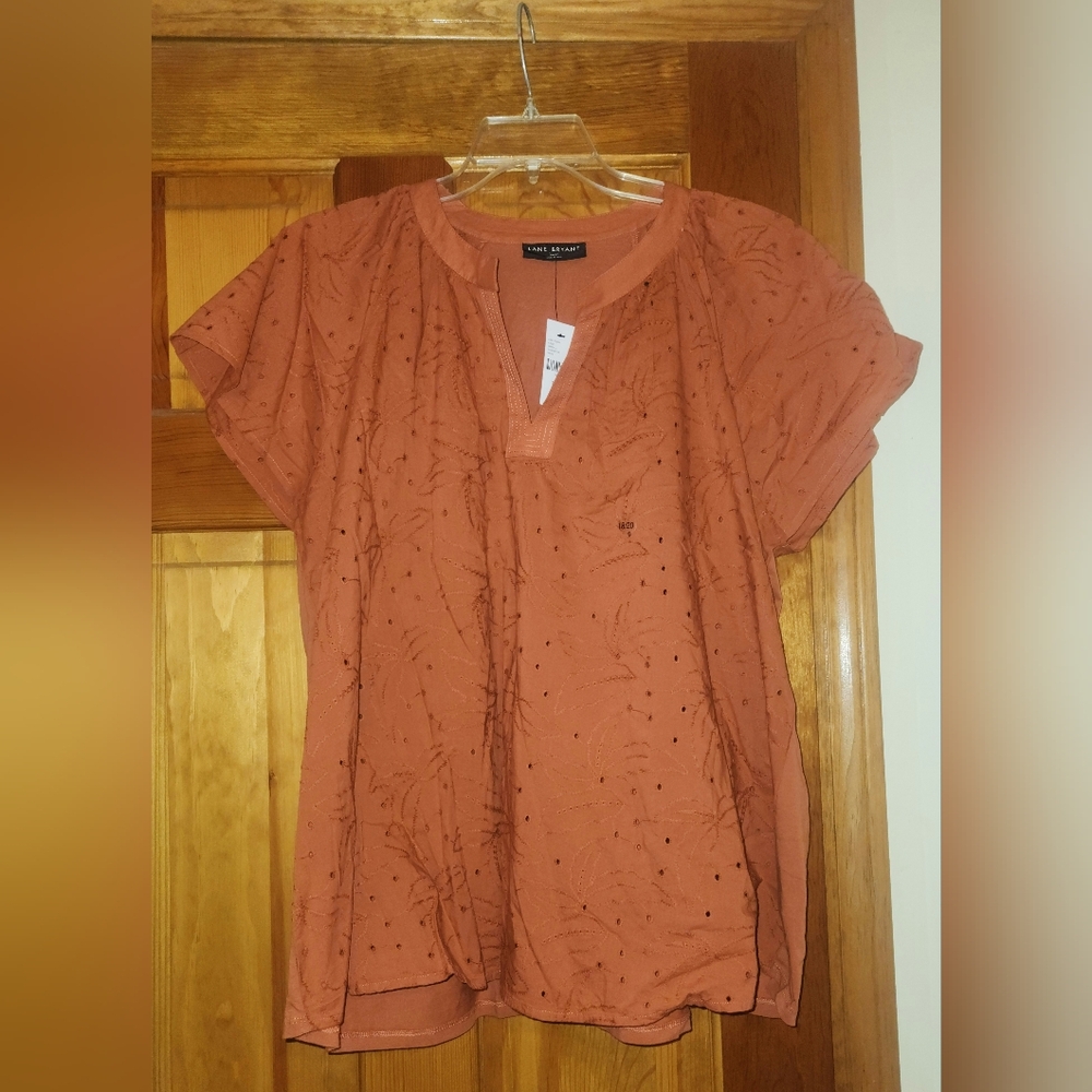 Max Studio Terracotta Blouse